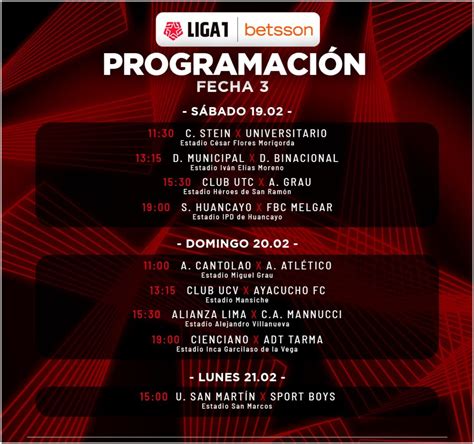 liga 1 betsson partidos